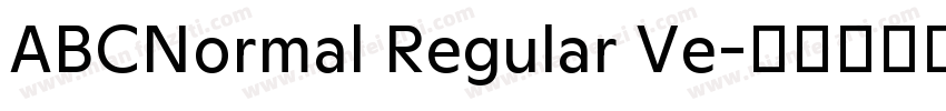 ABCNormal Regular Ve字体转换